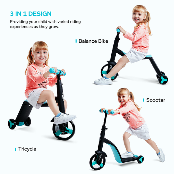 3 IN 1 Tri-Wheel Kids Scooter